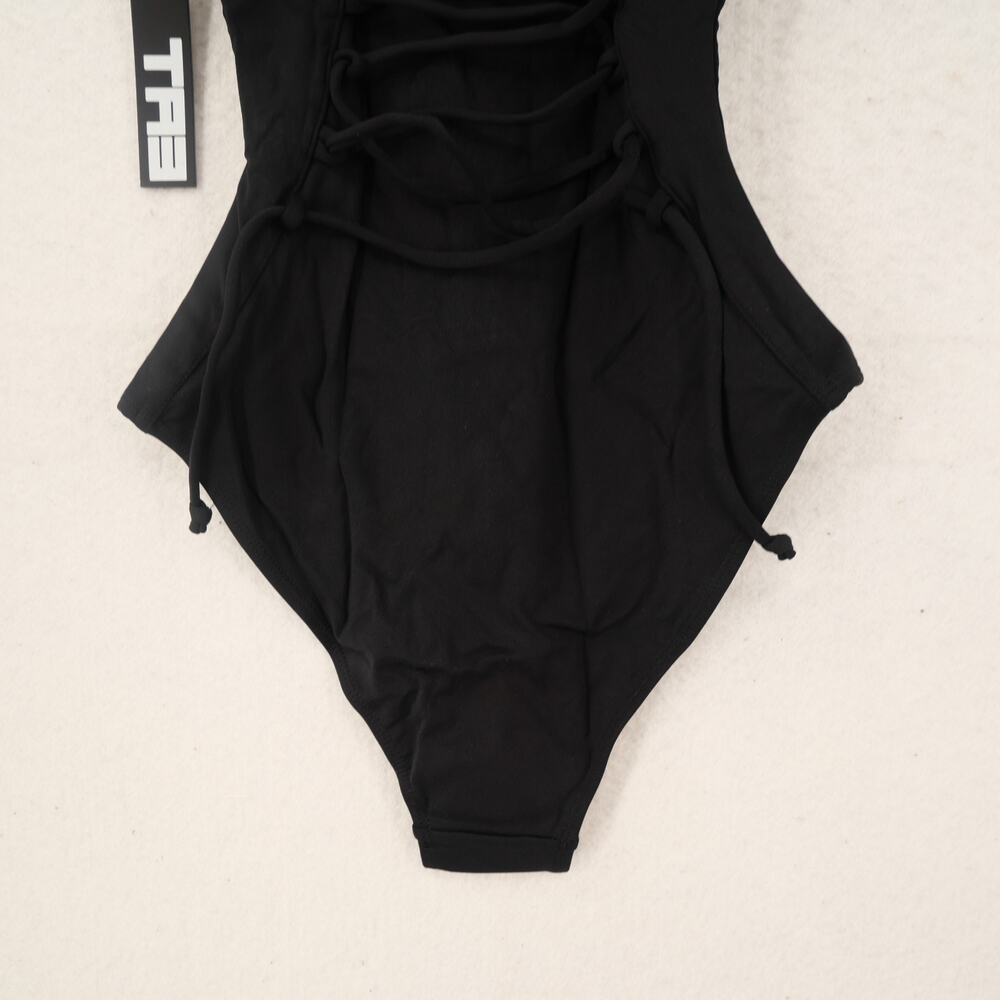 NEW TA3 Women's XS Sleeveless Surfy Shapewear One Piece Swimsuit Black Reg/Long - Picture 10 of 14